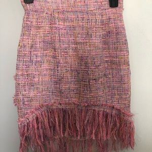 Pink Twead Hi-Lo Skirt